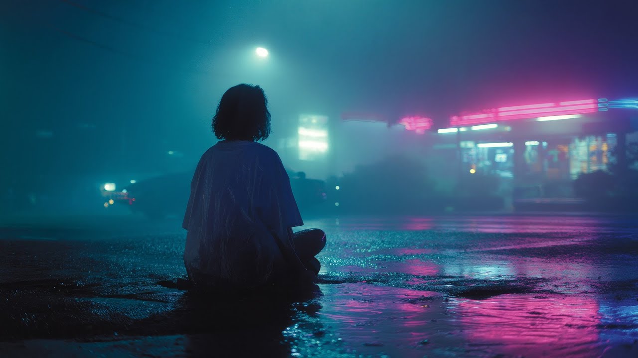 Melancholic Darkwave | Neon Reflections & City Silhouettes 🌃
