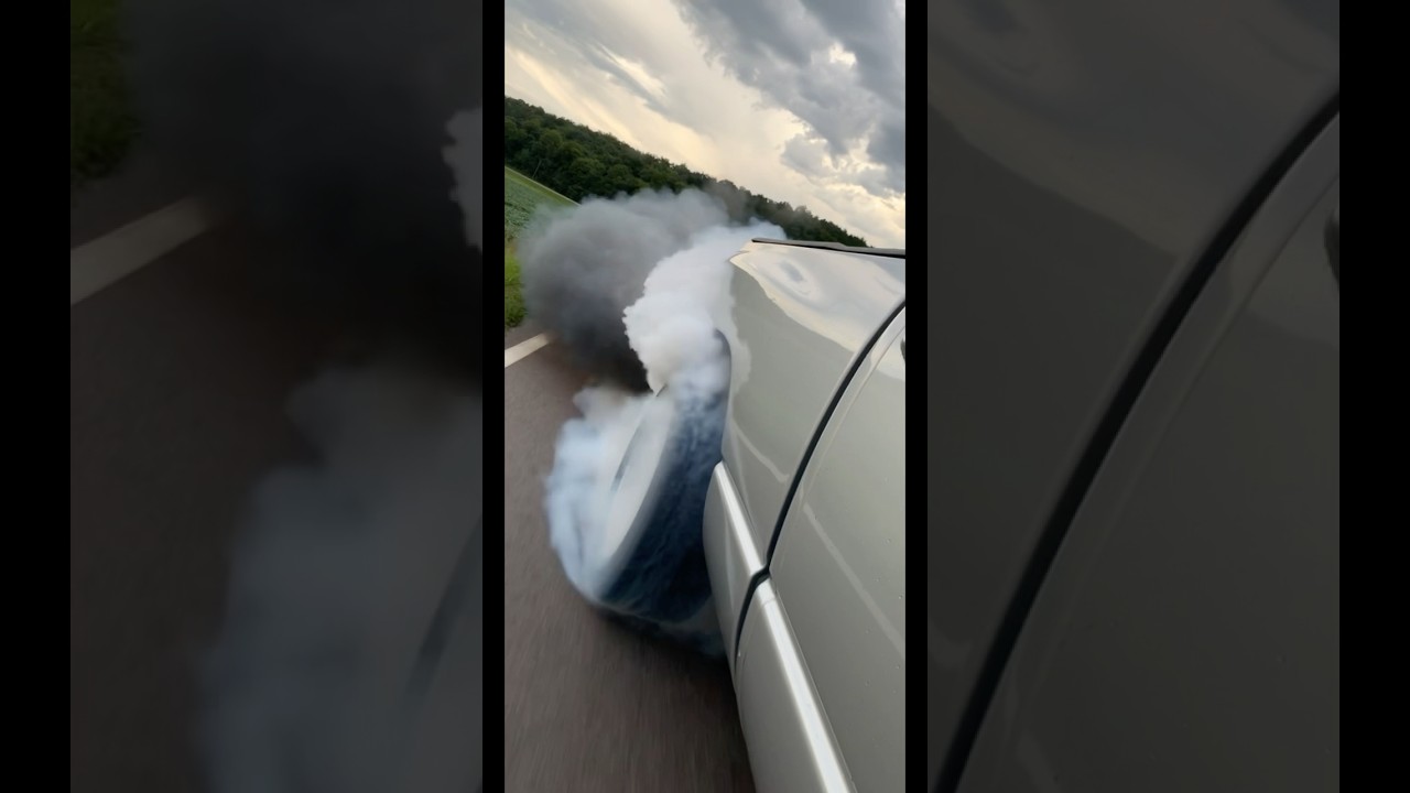 1000hp 5.9 Cummins massive burnout ride along!! #cummins #burnout #s472 #1khp