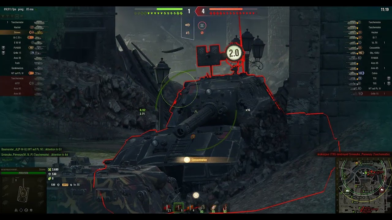 WoT dravec nice hull down play and a few BIG mistakes