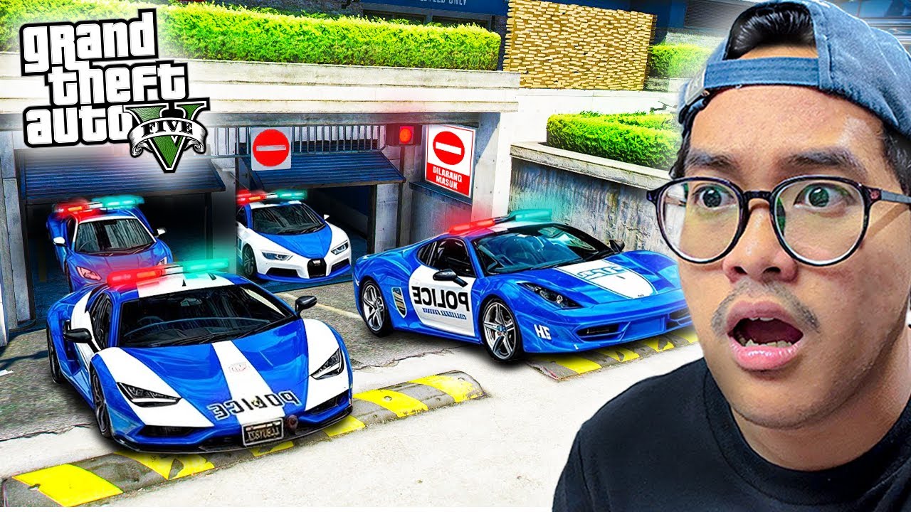Gua Mencuri Mobil POLISI LANGKA di GARASI RAHASIA di GTA 5! (Mod)
