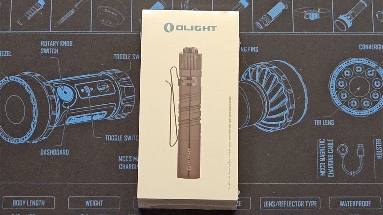 Olight i3T EOS Zirconium Flashlight Unboxing