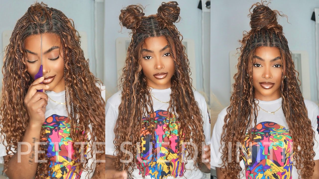 TRYING THE 1ST REAL GLUELESS BRAIDED WIG Ft. Jaliza | PETITE-SUE DIVINITII
