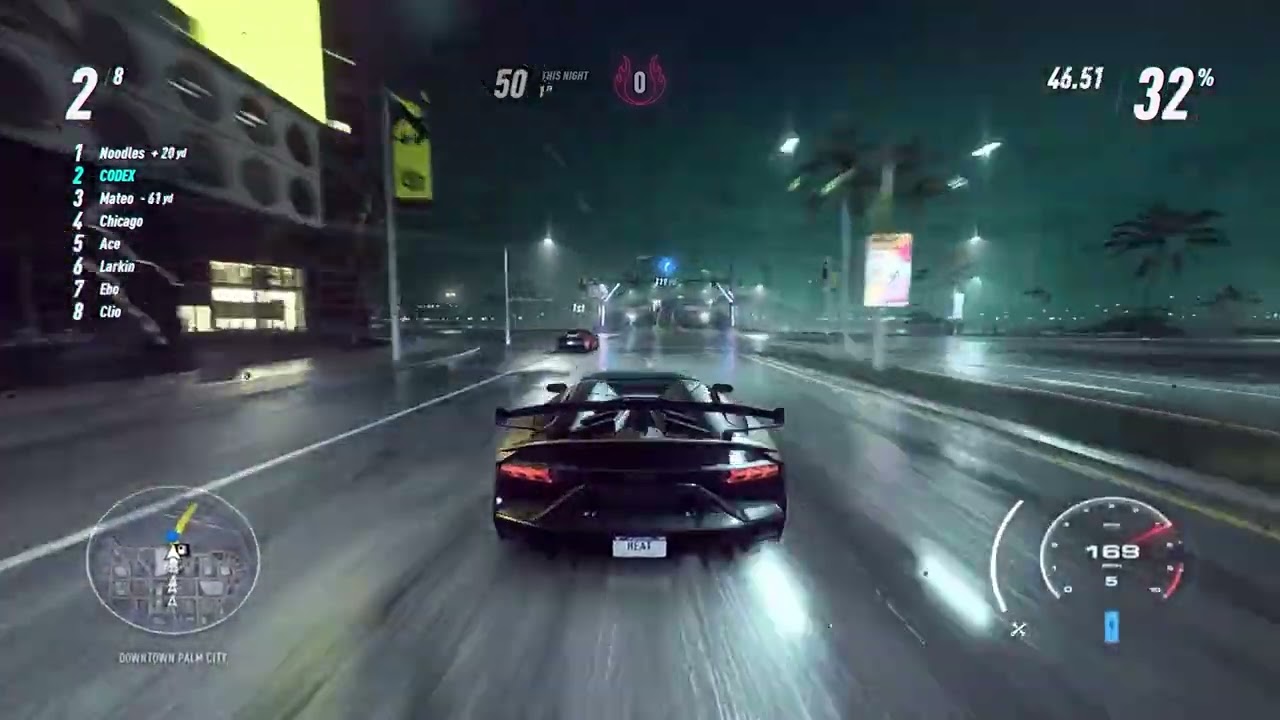 Need For Speed Heat - Lamborghini Aventador SVJ 63 Edition Sprint Race | NFS Heat Gameplay