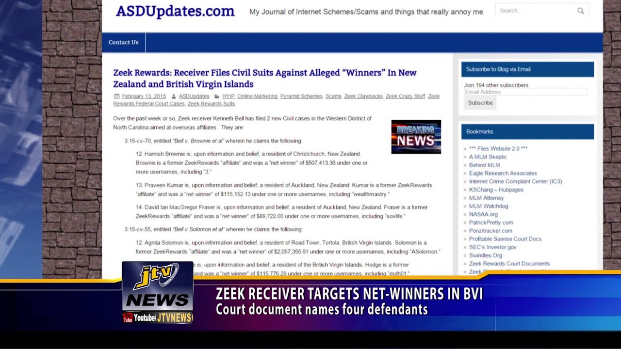 ZEEK RECEIVER TARGETS NET WINNERS IN BVI