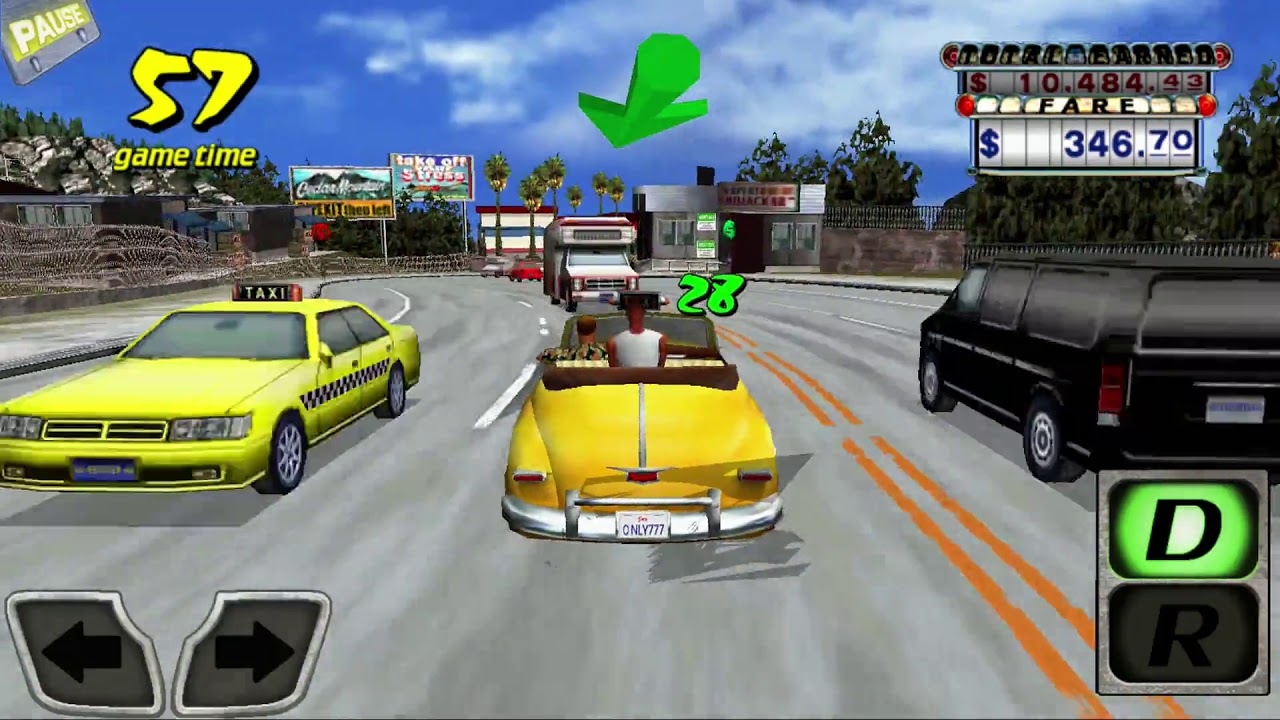 Crazy Taxi Classic (Android) Arcade - 26,009.09$ [1080p HD]
