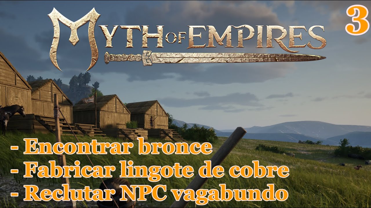 MYTH OF EMPIRES encontrar cobre RECLUTAR NPC VAGABUNDO