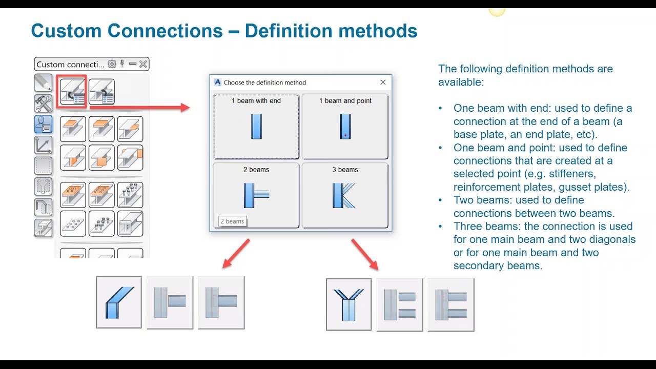 21. Custom Connections in Advance Steel 2019