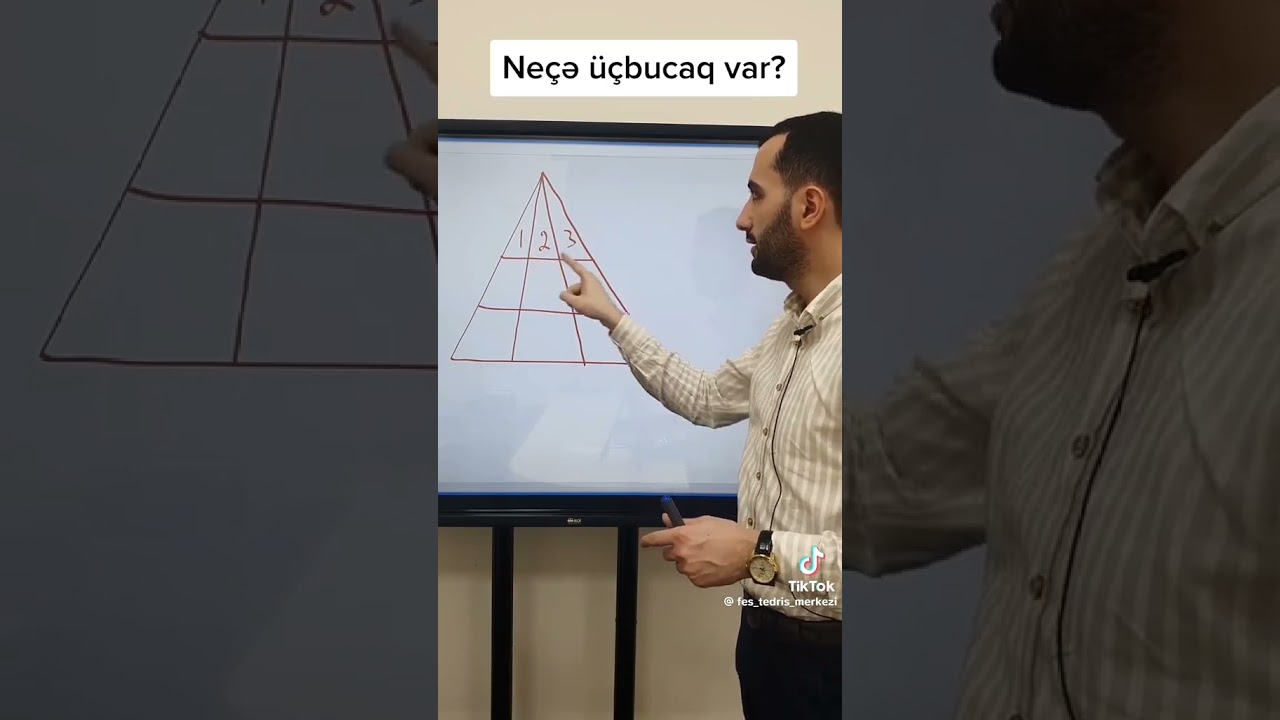 Şəkildə Ne&ccedil;ə &Uuml;&ccedil;bucaq var? Asan yolu