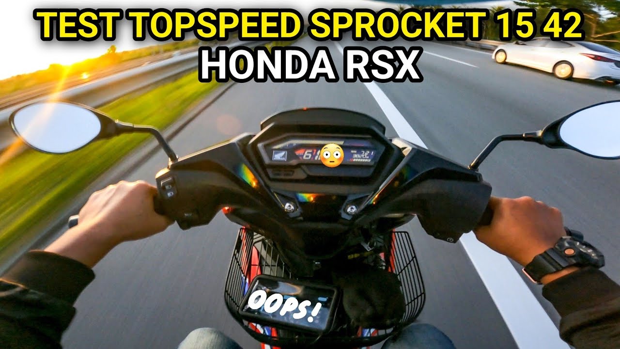 RSX Topspeed sprocket 15 42 | Starting sedap tapi