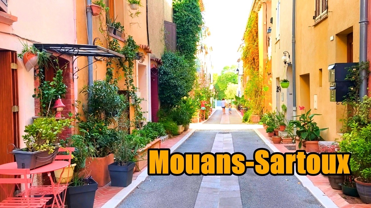 Mouans-Sartoux Walk (4K) Secret Traditional Village Between Cannes & Grasse