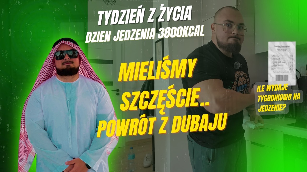 MIELIŚMY SZCZĘŚCIE WRACAJĄC Z DUBAJU-TYDZIEŃ Z ŻYCIA KONDŹWIGA|ZAKUPY|REZONANS KOLANA|TRENING SBD