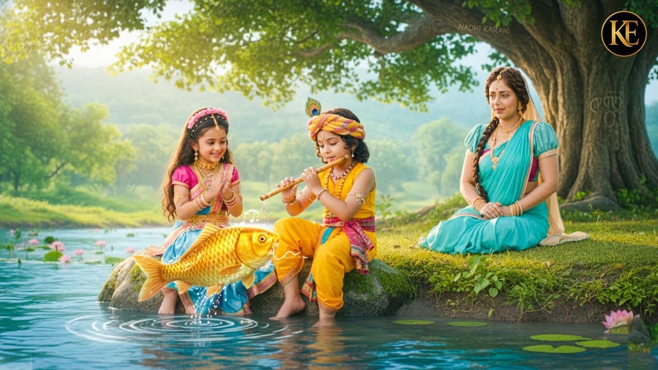 जब कान्हा ने बजाई बंसी, नाची सुनहरी मछली || YMKN || Shree Krishan leela ||