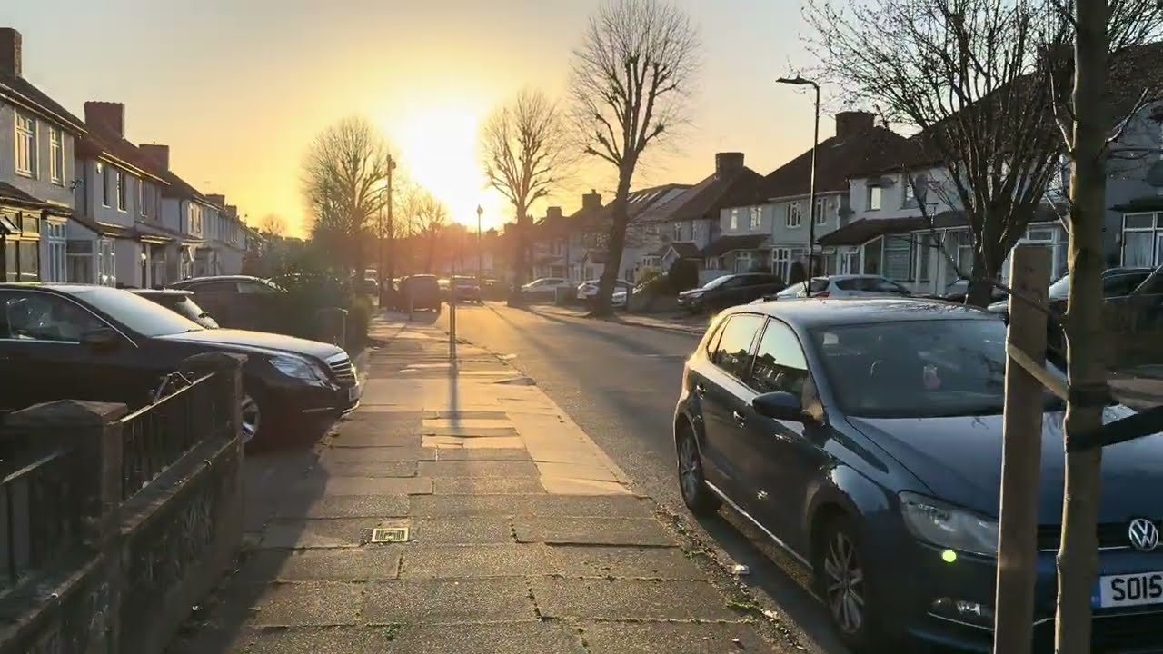 A walk to the park on a sunny evening!