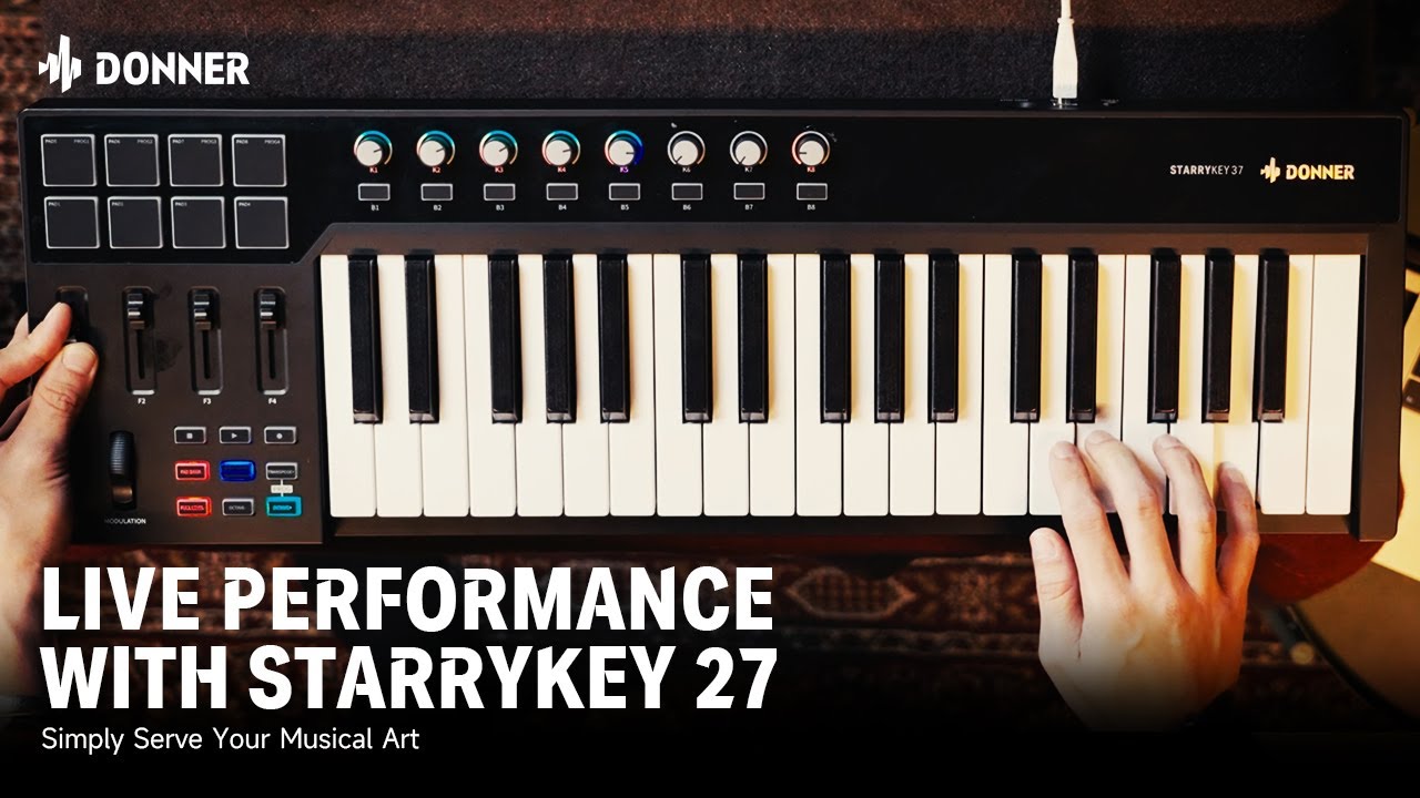 Simply Serve Your Musical Art, Live Performance with Donner Starrykey37丨Donner Spotlight