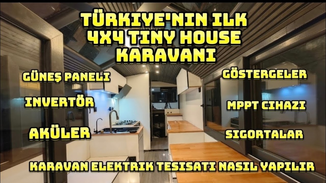 4x4 Tiny house Karavan yapımı 11.Bölüm Elektrik Tesisatı yapımı