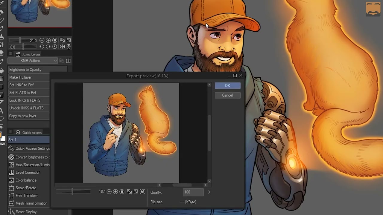 CSP0124B Экспорт изображений из Clip Studio