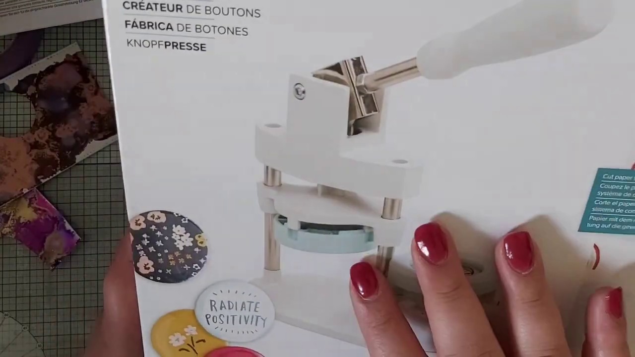 WE R MEMORY KEEPERS BUTTON PRESS IM TEST (deutsch) #buttonmaschine #buttonpress