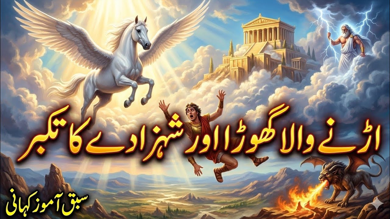 The Myth of the Flying Horse Pegasus & The Brave Prince | ایک سبق آموز کہانی | Hindi/Urdu