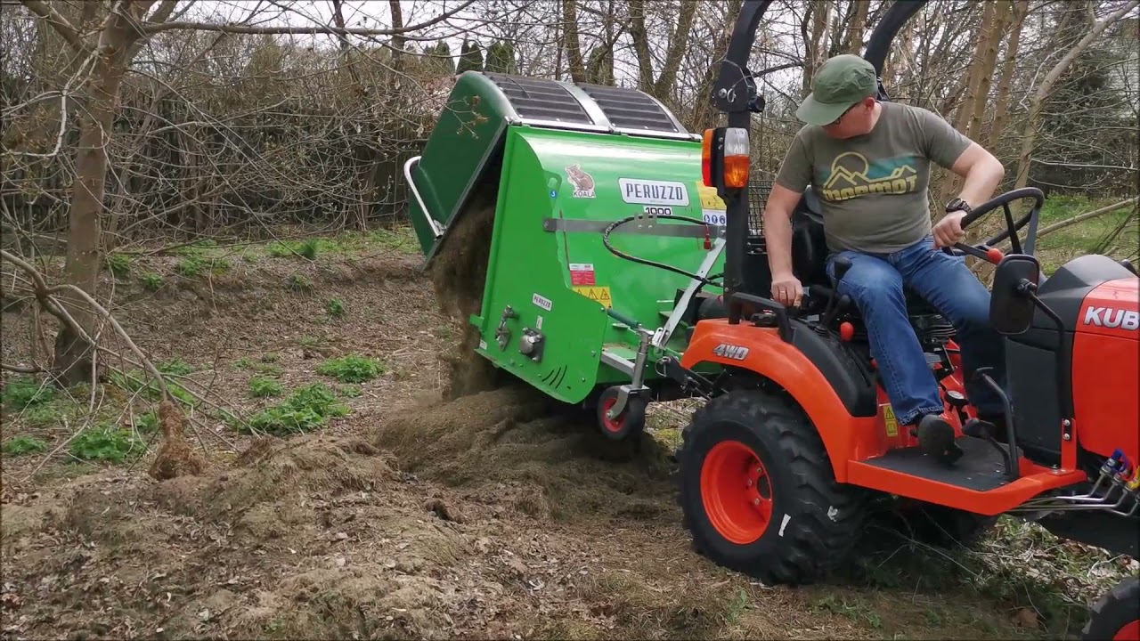 Wertykulacja trawy | wertykulacja trawnika | Kubota BX231 +  Peruzzo Koala 1000