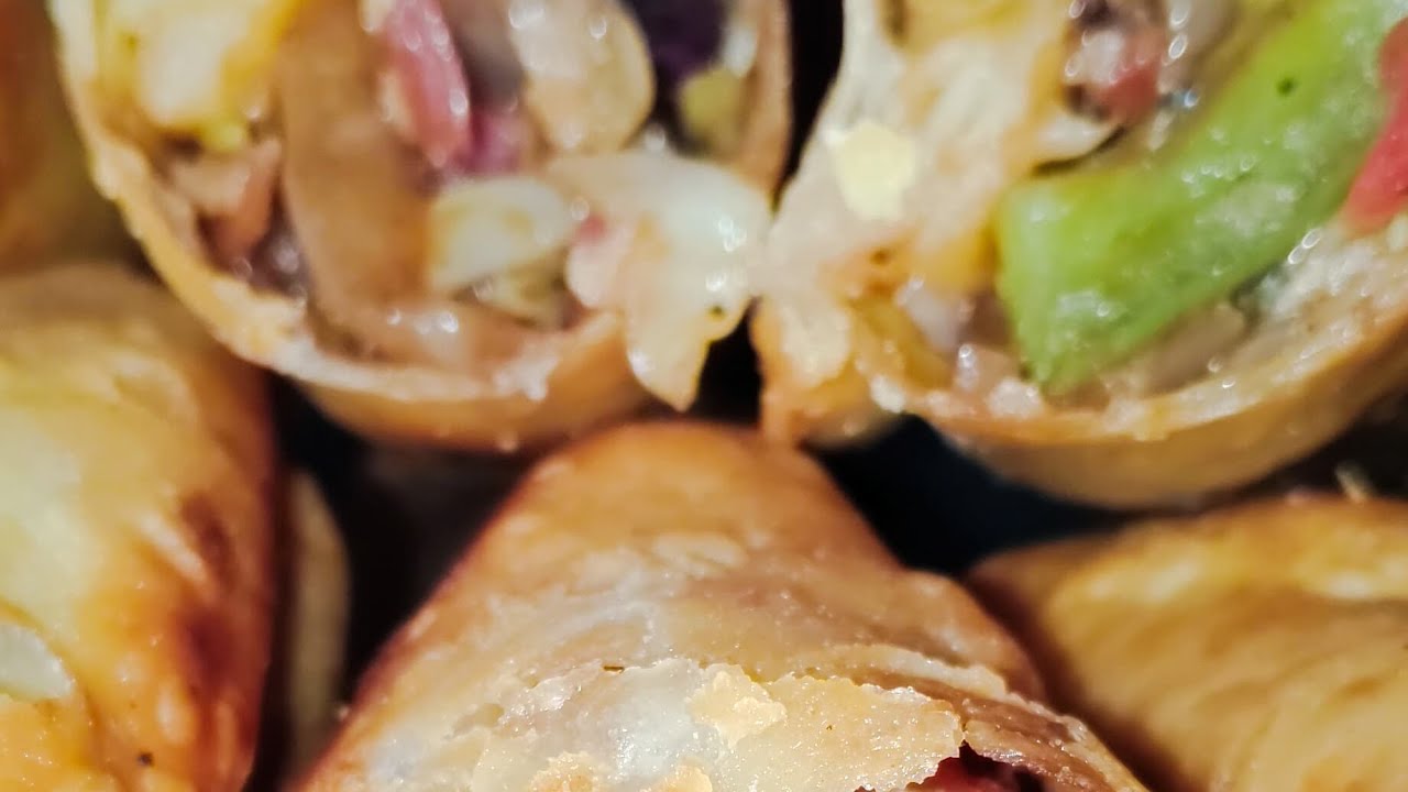 Veg spring rolls with Homemade sheets |vegetable spring roll 🥬🫔#trending #viral #cooking 
