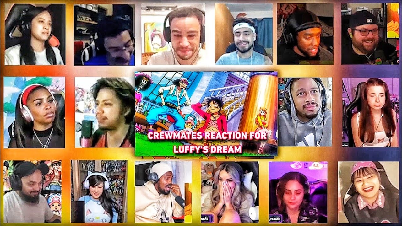Strawhats Reaction for Luffys Dream One Piece Episode 1088 Reaction Mashup