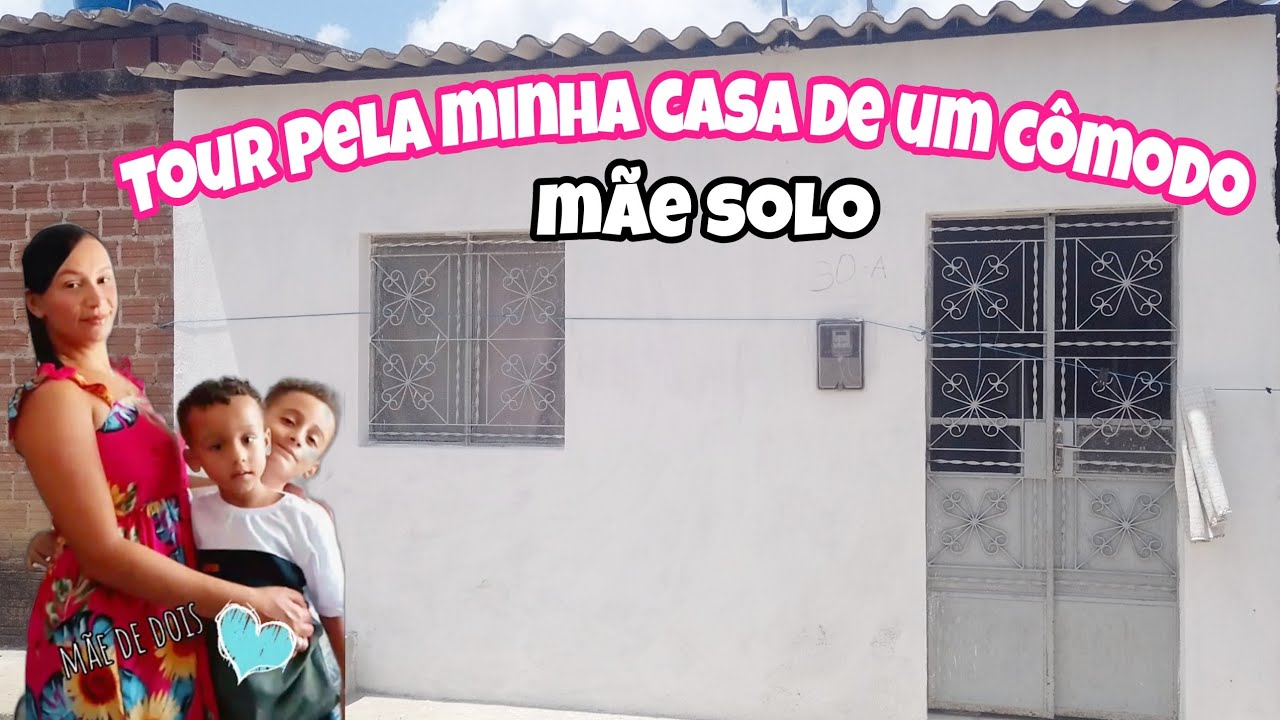 TOUR PELA MINHA CASA SIMPLES DE UM CÔMODO || MÃE SOLO