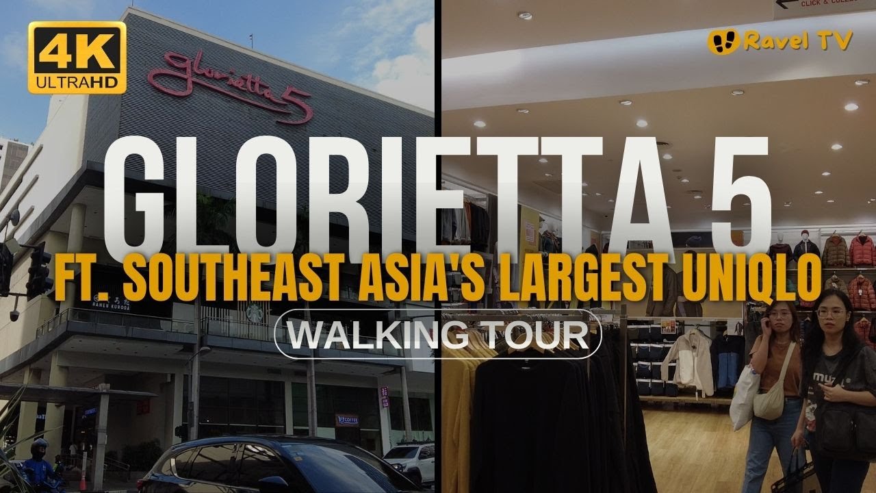 UNIQLO Manila Global Flagship: Southeast Asia's Biggest at Glorietta 5 (4K Silent Tour) 🇵🇭