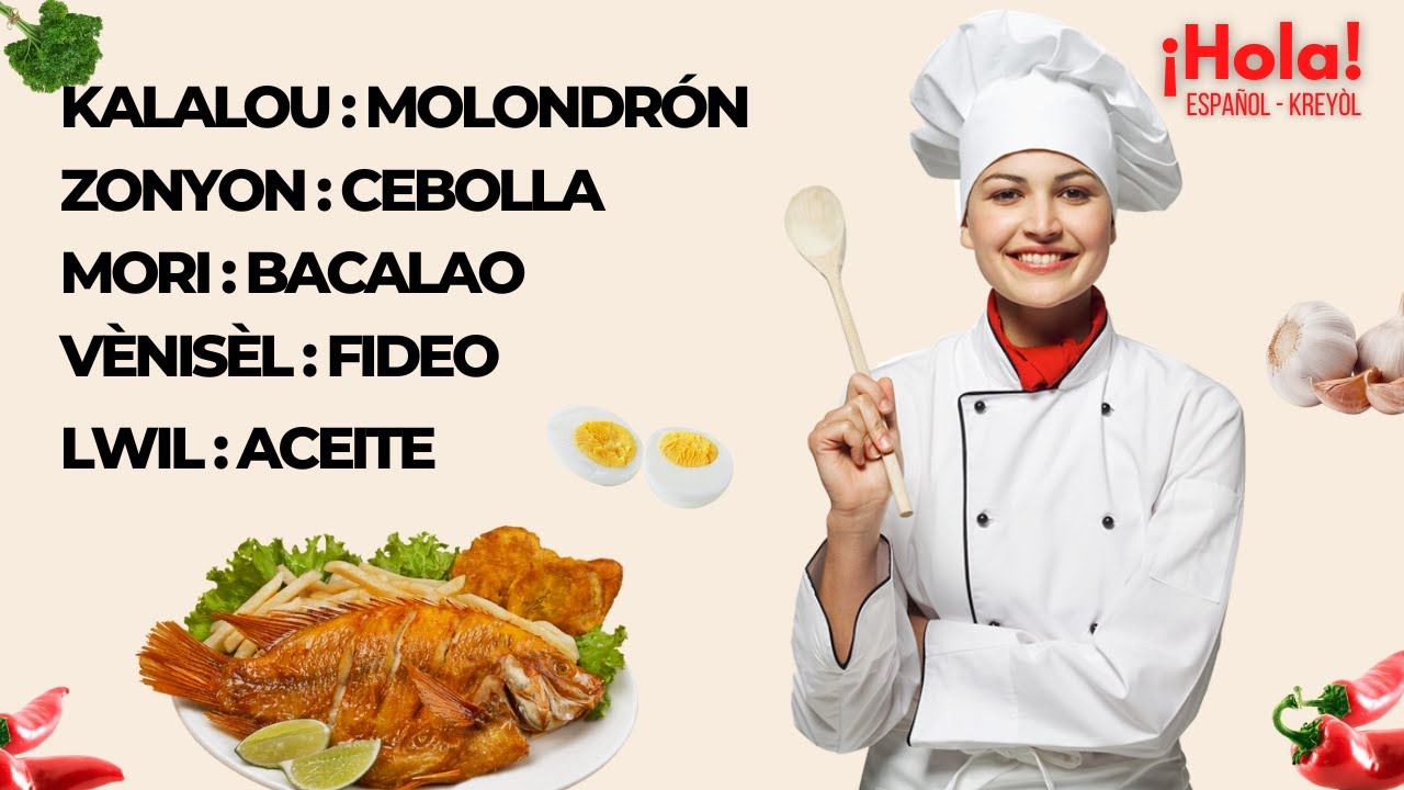 MEN NON TOUT SA YON MOUN BEZWEN POU FÈ MANJE AN ESPANYÒL
