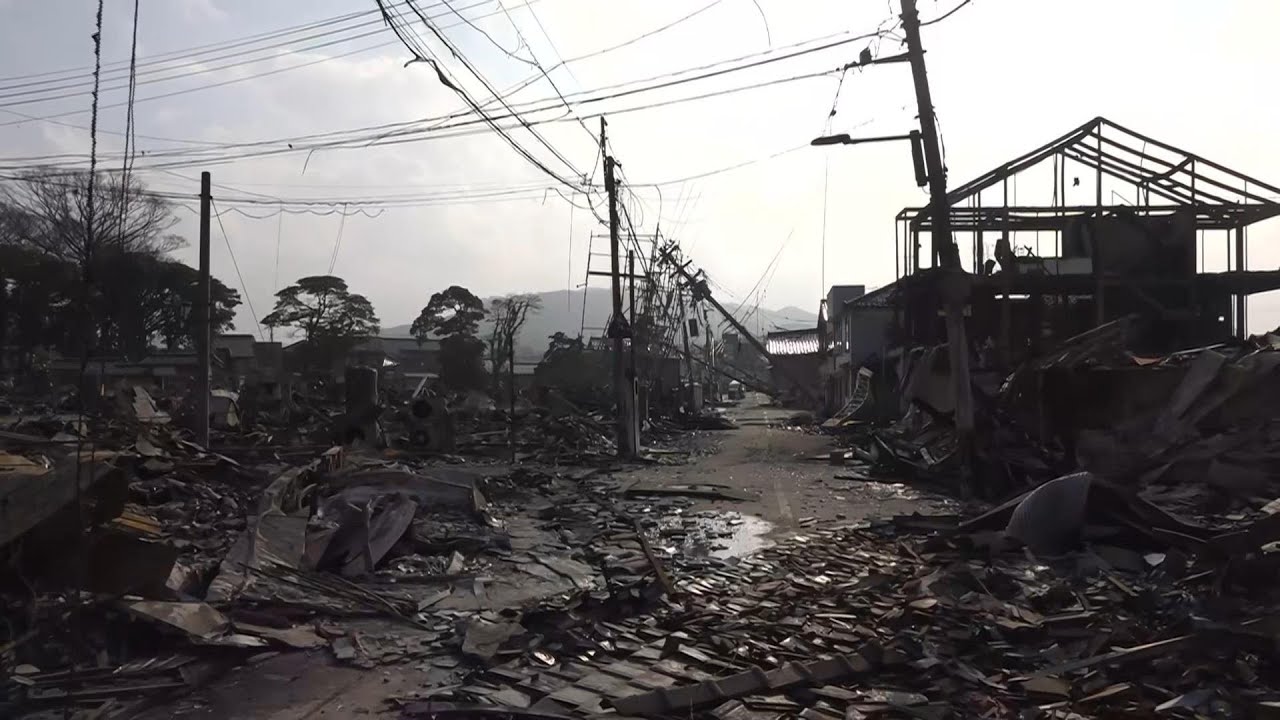 Wajima devastation as death toll from quakes that rattled Japan's western coastline reaches 100