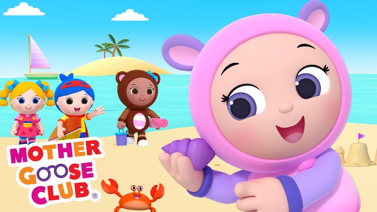 A Day at the Beach | Summer Song ☀️🏖️🌴 | Mother Goose Club Cartoons #NurseryRhymes