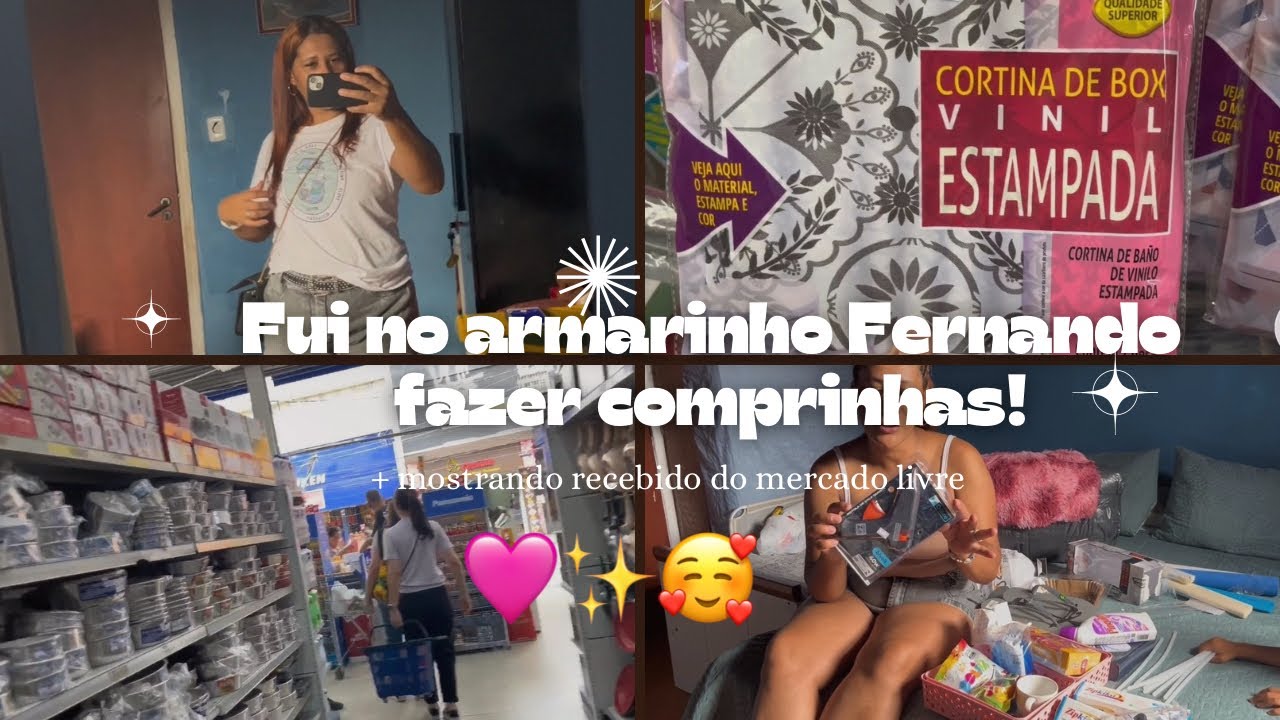 Fui no Armarinho Fernando/ mostrando recebido do Mercado Livre✨🥰🩷 