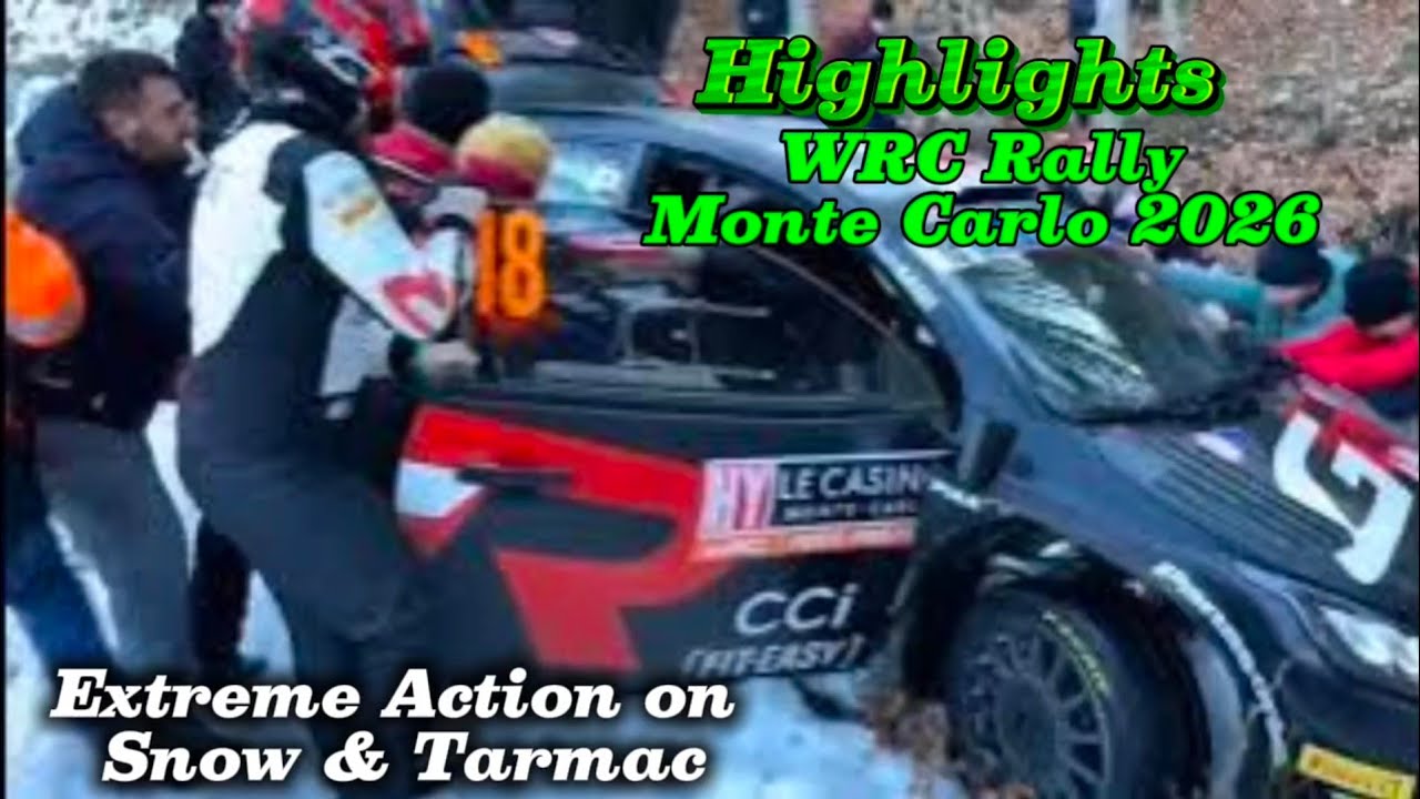 🔥 WRC Rally Monte Carlo 2026 Highlights | Extreme Action on Snow & Tarmac