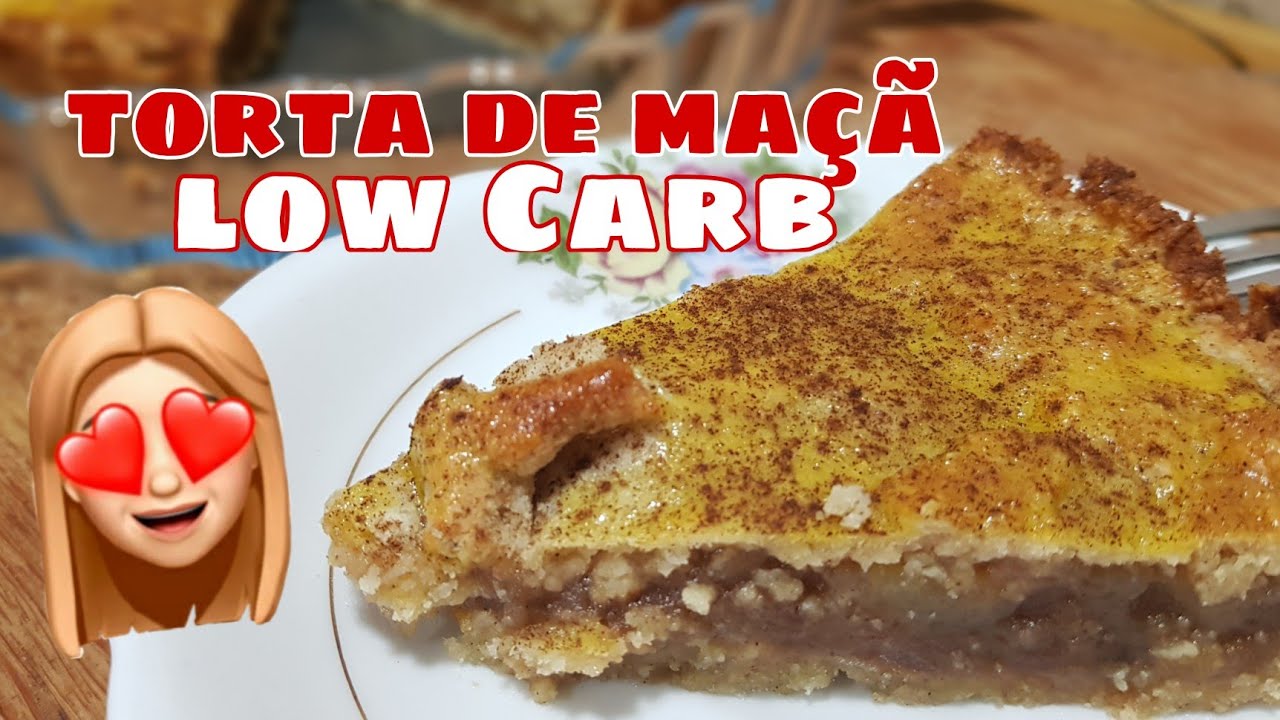 RECEITA DE TORTA DE MAÇÃ LOW CARB E SEM AÇÚCAR | LOW CARB APPLE PIE
