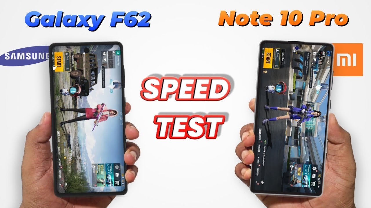 Samsung F62 vs Redmi Note 10 Pro - Speed Test Comparison | Exynos 9825 vs Snapdragon 732G