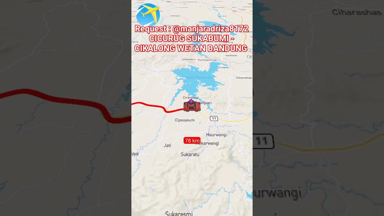 perjalanan cicurug sukabumi ke cikalong wetan bandung #jalanjalan #travel #jalan #map #traveling