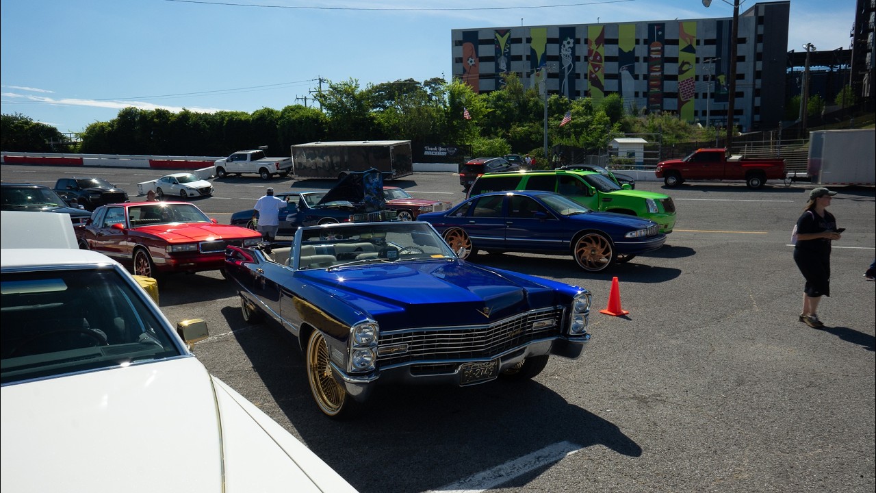 NASHVILLLE SUMMER FEST , NASHVILLE TENNESSEE CARSHOW BIG RIMS / AMAZING WHIPZ CANDY PAINT