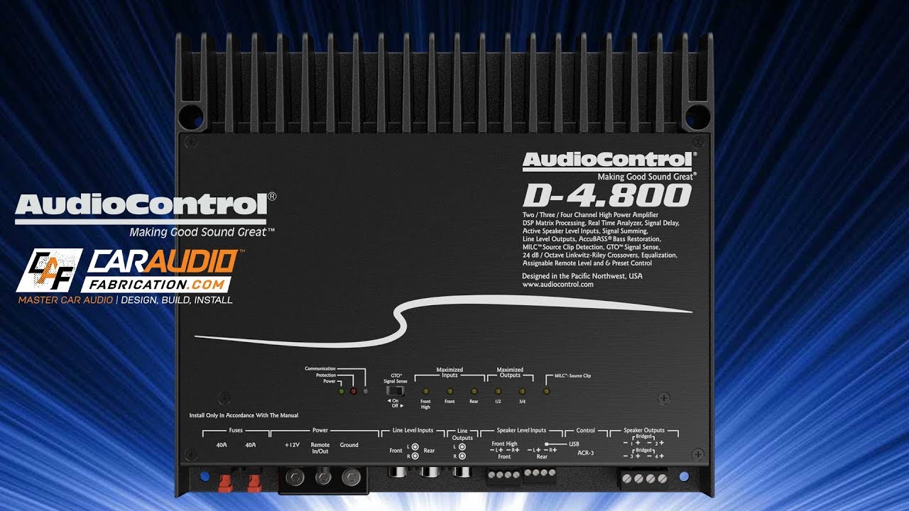 AudioControl D.4-800 DSP Amplifier Training Video