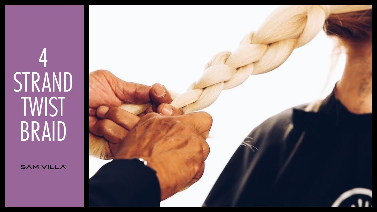 How to Create a 4 Strand Twist Braid