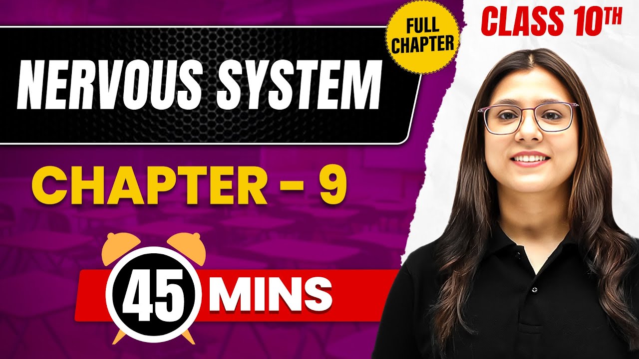 NERVOUS SYSTEM In 45 Mins | Complete Chapter Mind Map | Class 10 ICSE BIOLOGY