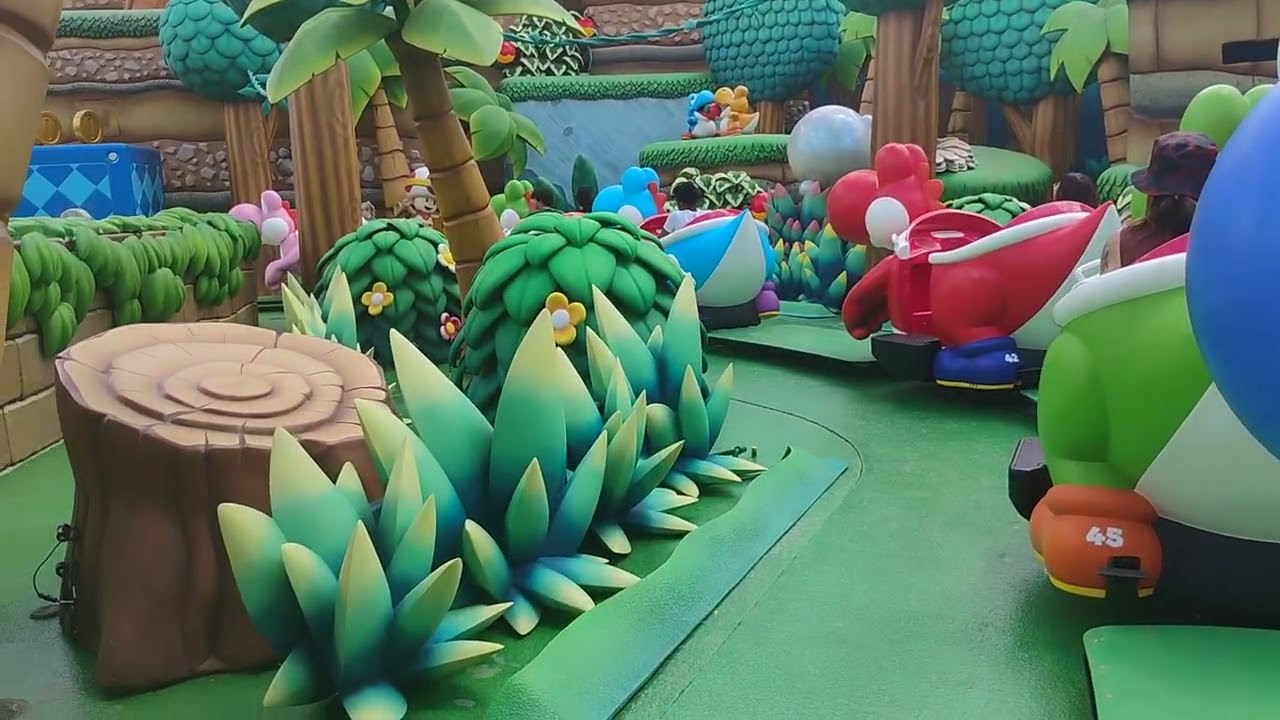 Super Nintendo World Yoshi's Adventure ride at Universal's Epic Universe