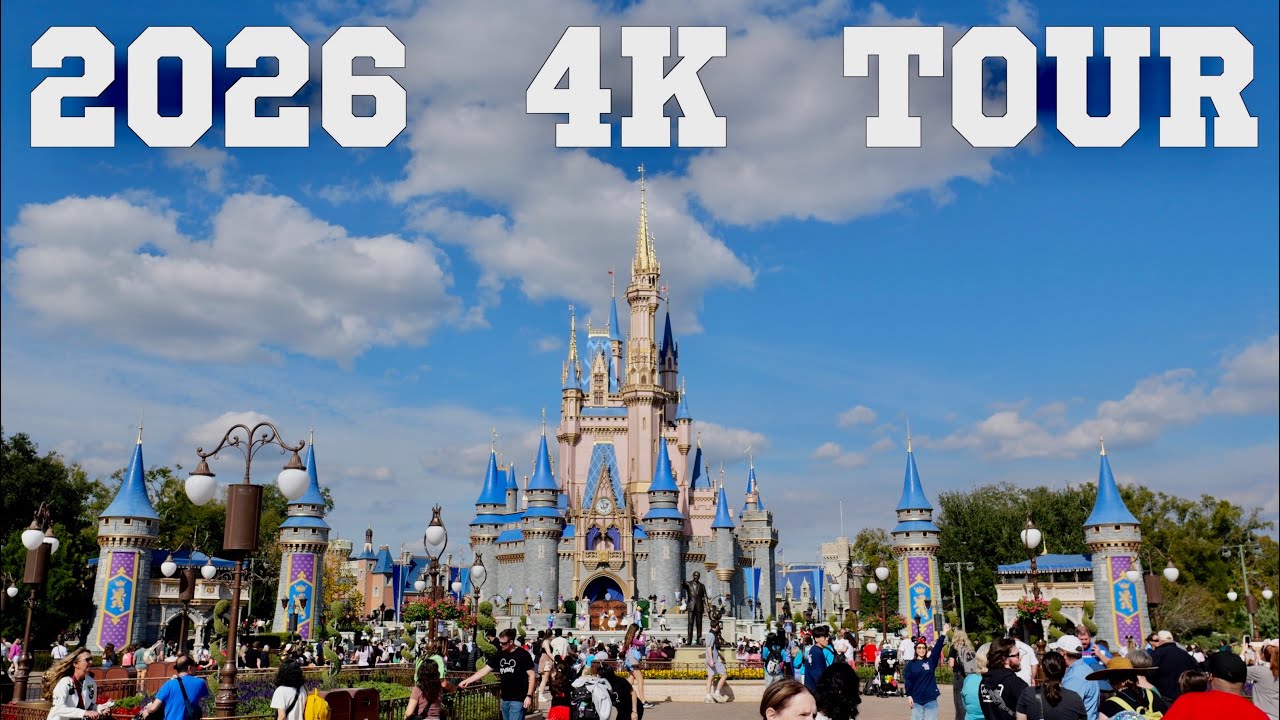 Magic Kingdom 2026 Complete Tour & Walkthrough in 4K | Walt Disney World Florida January 2026