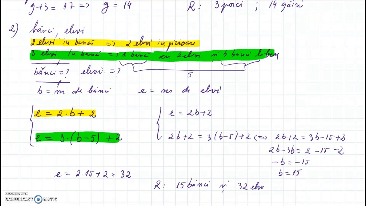 Probleme care se rezolva cu ajutorul sistemelor