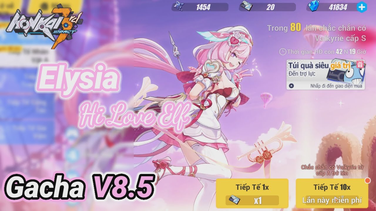 Gacha Elysia Hi Love Elf & Divine Key HORB | Honkai Impact 3rd v8.5