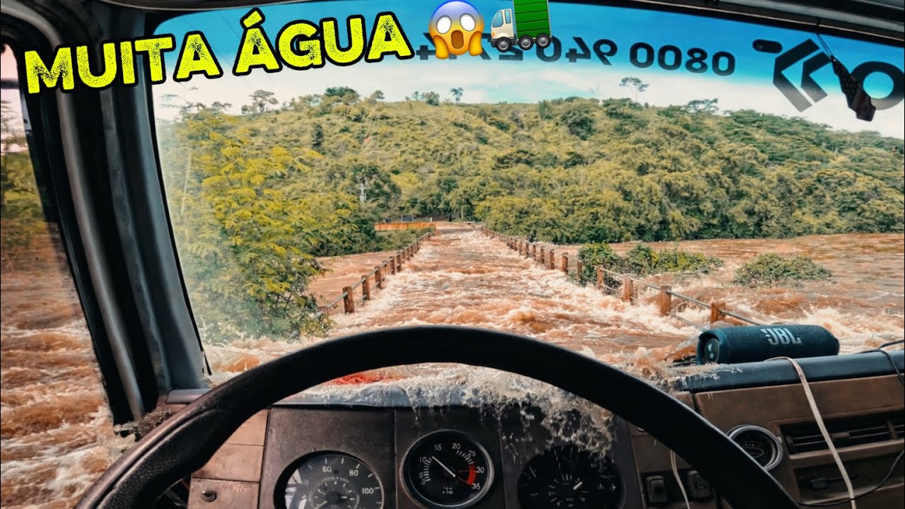 As estradas estão alagadas sem condições para passar de caminhão 😱🚛 