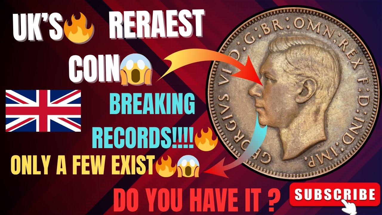 Rarest UK Coin Ever Found!😱  This 1945 1 Penny Coin Is Worth $360 Billion?! |😱