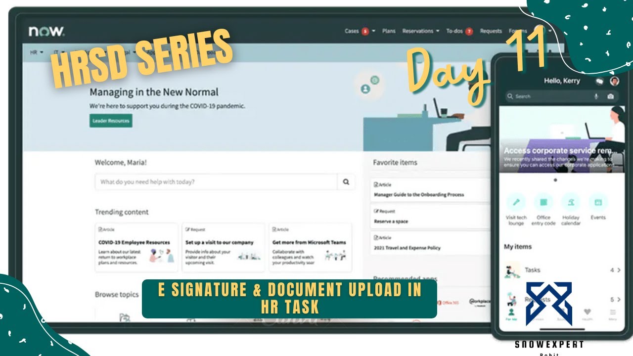 HRSD 11 - E Signature & Document Upload in HR TASK