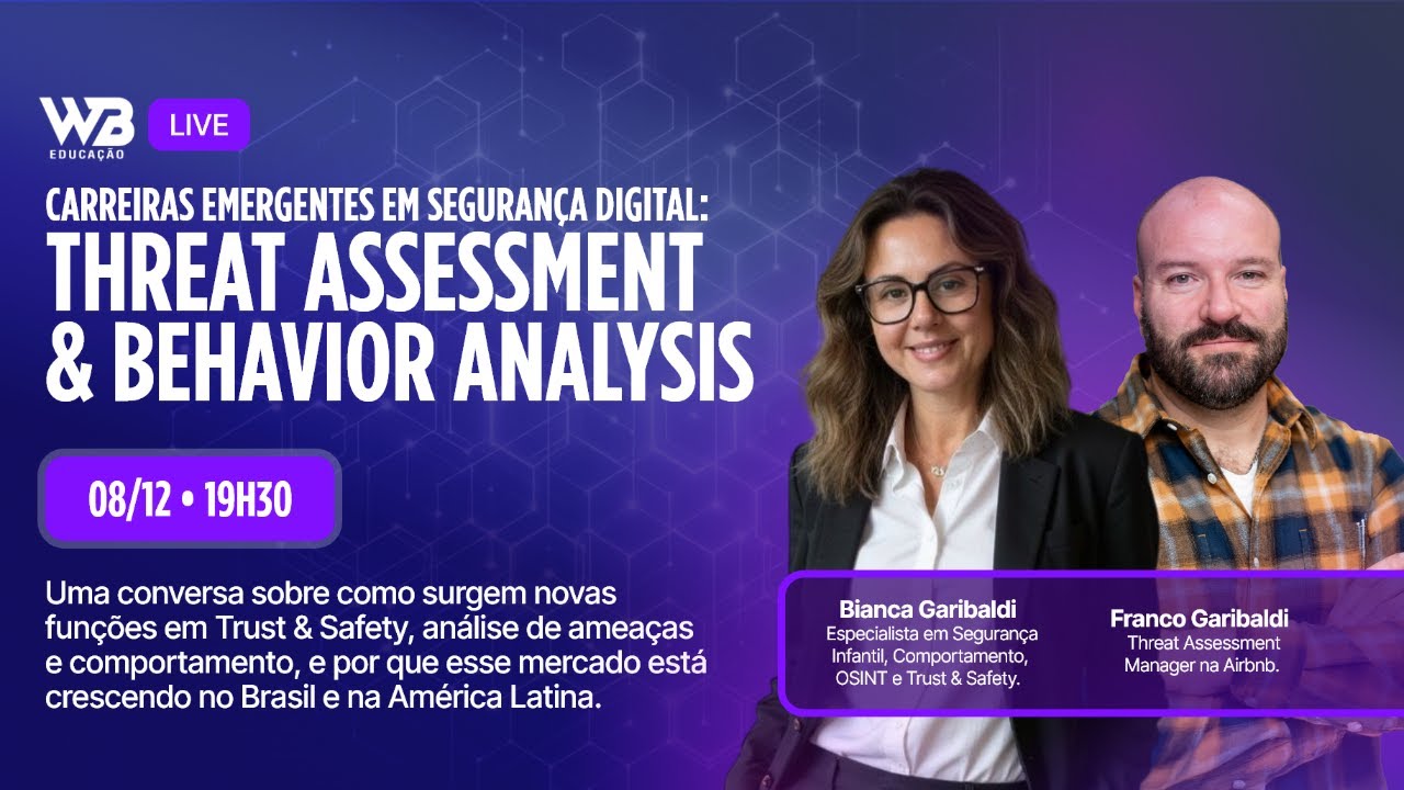 Carreiras emergentes em segurança digital: THREAT ASSESSMENT & BEHAVIOR ANALSIS