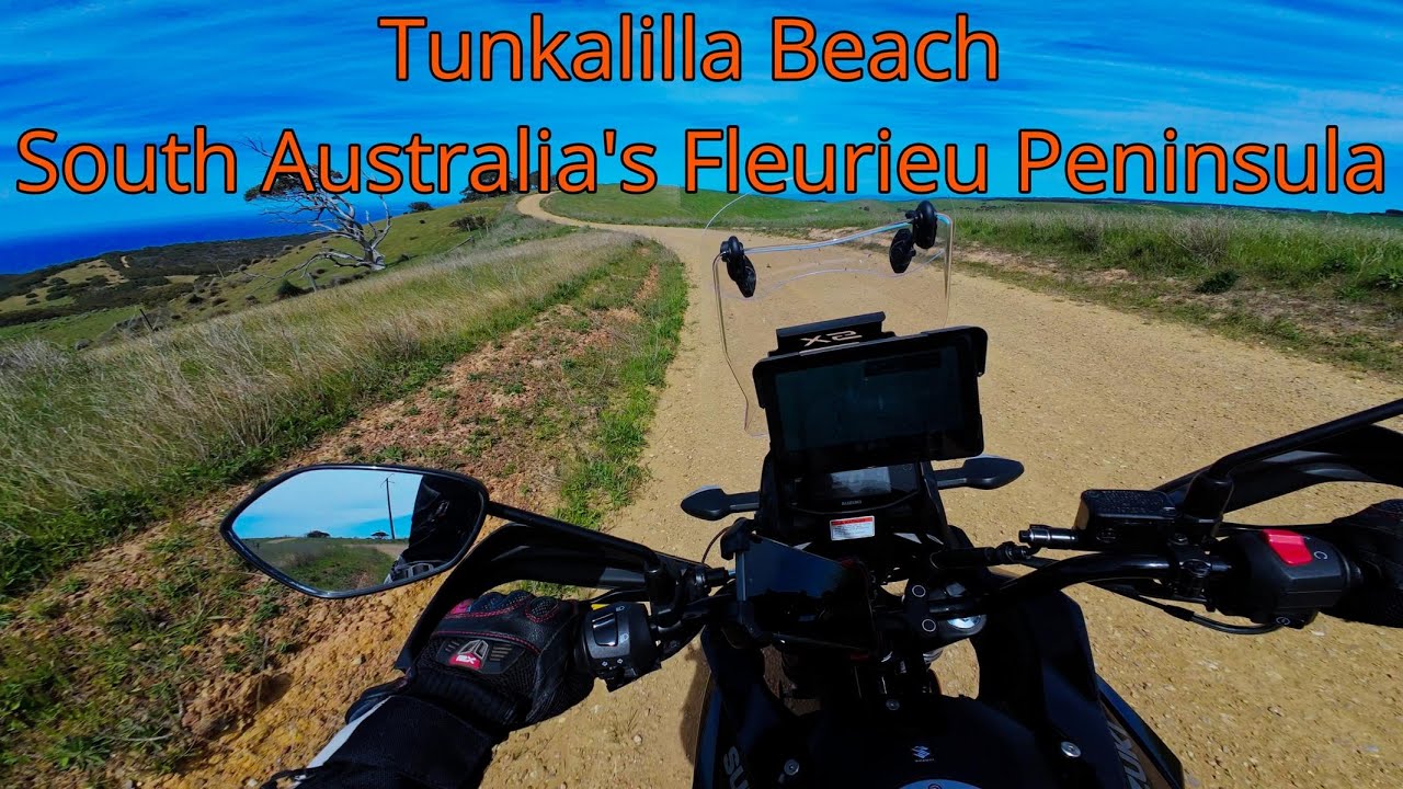 Suzuki V-Strom SX250 Tunkalilla Beach South Australia