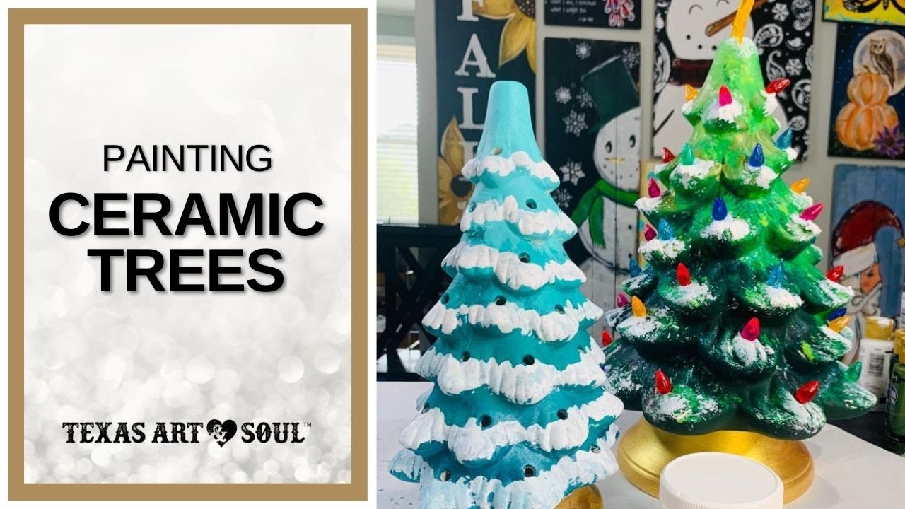 PAINT YOUR OWN CERAMIC CHRISTMAS TREE