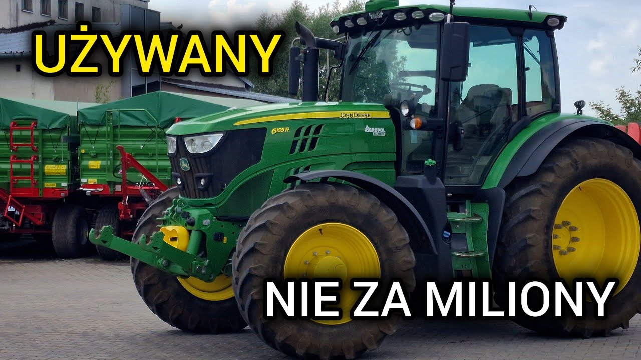 Omówienie ciągnika John Deere 6155R z 2017 roku. Bogate wyposażenie - skrzynia AutoPowr